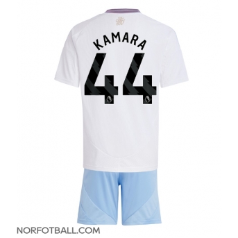 Billige Fotballdrakt Aston Villa Boubacar Kamara #44 Replika Bortedraktsett Barn 2024-25 Kortermet (med bukser)